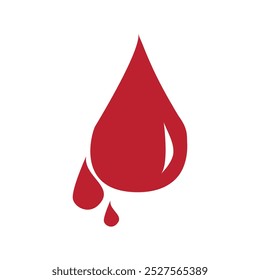 Bluttropfen-Symbol, Vektorgrafik-Design