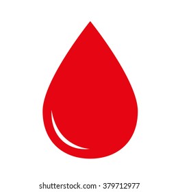 Blood drop icon. Vector illustration.