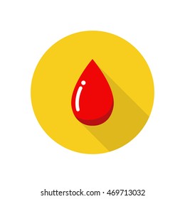 blood drop icon. vector illustration