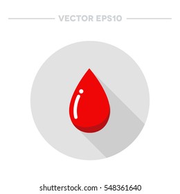 blood drop icon. vector illustration