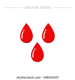 blood drop icon. vector illustration