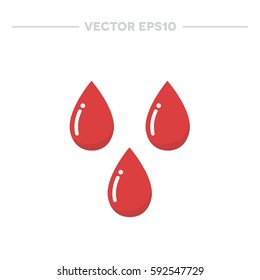 blood drop icon. vector illustration