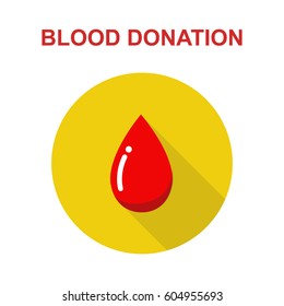 blood drop icon. vector illustration