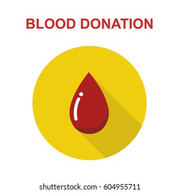 blood drop icon. vector illustration