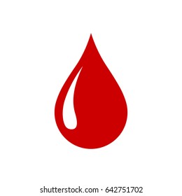 Blood drop icon, vector illustration.