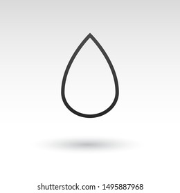 blood drop Icon Vector Logo Template