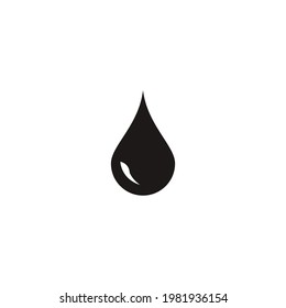 blood drop icon vector on a white background
