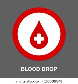 Blood Drop Illustration - Donation Symbol