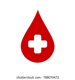 blood drop illustration - donation symbol