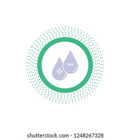 blood, drop, liquid, Plus, Minus Glyph Icon. Vector isolated illustration