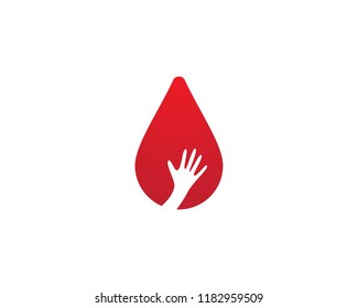 Blood drop logo icon