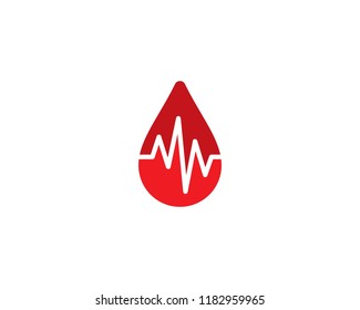 Blood drop logo icon