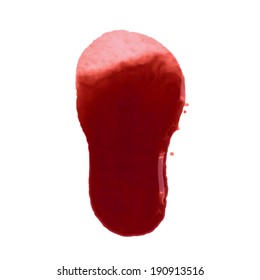 Blood drop oozing - Multi purpose concept, such as blood donating, accident, crime, wound, medical campaign. Vector design.
