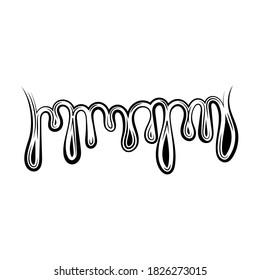 Blood Drop Outline Printable Vector Illustration