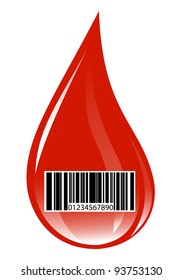 Blood drop with price