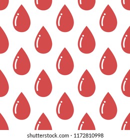 blood drop seamless pattern