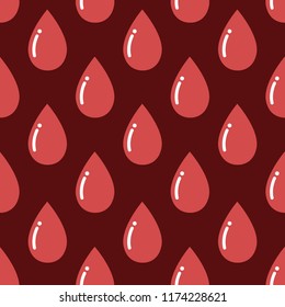 blood drop seamless pattern