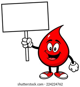 Blood Drop with Sign