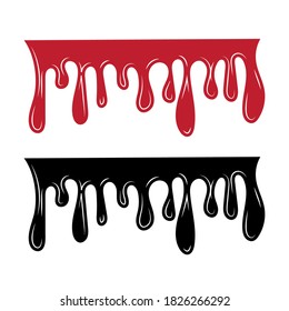 Blood Drop Silhouette Printable Vector Illustration