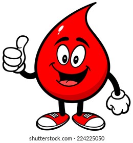 Blood Drop with Thumbs Up