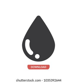 Blood drop vector icon