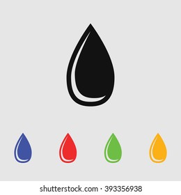 Blood drop vector icon