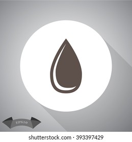 Blood drop vector icon
