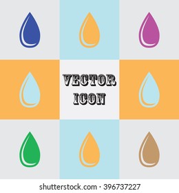 Blood drop vector icon