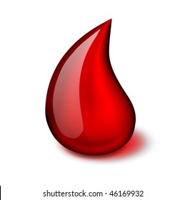 Blood drop vector icon - EPS 10