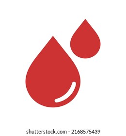 Blood drop vector icon. Liquid symbol. For blood donation needs.