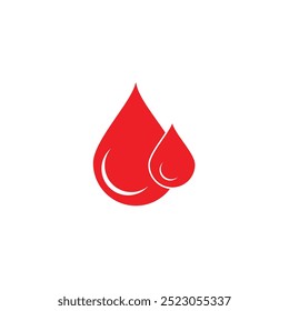 vetor de gota de sangue, ícone de gota de sangue branco eps de fundo