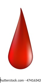 blood drop vector symbol icon design. illustration isolated on white background