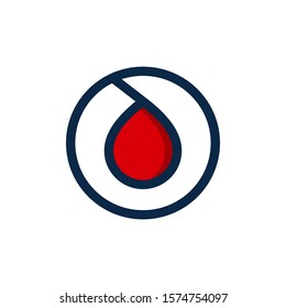blood droplet logo design vector icon the symbol of a bloods drop symbol illustration