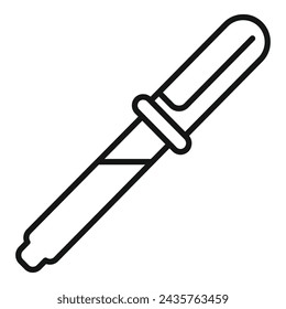 Umrissvektor des Bluttropfensymbols. Antivirale Injektion. Menschen dosieren Therapie