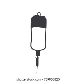 Blood dropper icon, vector illustration design. Halloween collection.
