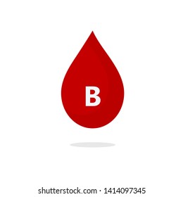 Blood drops with different blood types vector illustration  background. - Vector