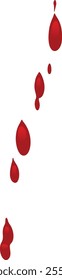 Colírios de sangue estão pingando um fundo branco, criando uma cena dramática e inquietante, possivelmente sugerindo violência, lesão ou temas médicos