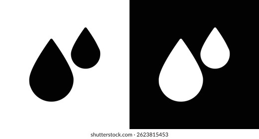 Blood drops icon for logo web mobile app UI design.