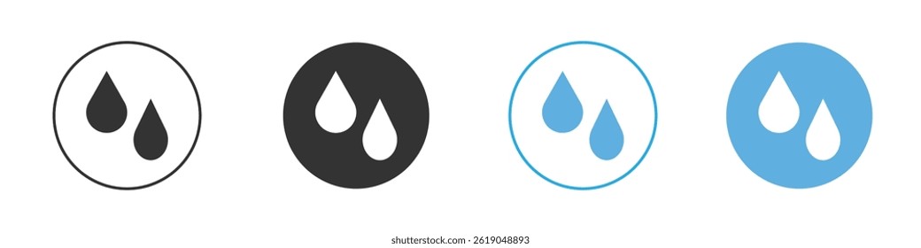 Blood drops icon simple flat vector icon pack