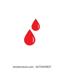 Ícone de gotas de sangue vetor simples última ilustração simples para web e app.eps