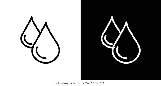 Blood drops icon vector simple element illustration editable
