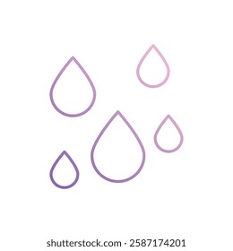 Blood Drops icon vector stock illustration