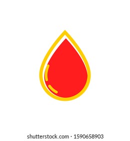 Blood drops icon vector in trendy style design