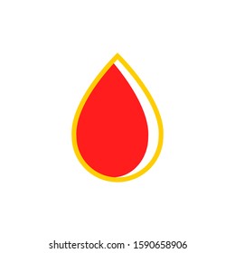 Blood drops icon vector in trendy style design