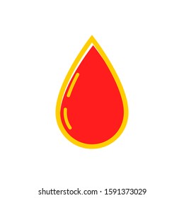 Blood drops icon vector in trendy style