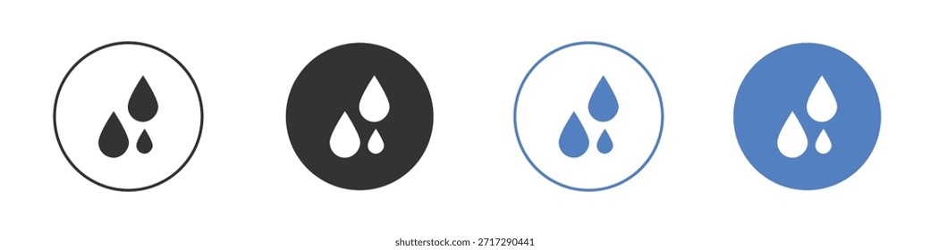 Icono de gotas de sangre para el Diseño web. pixel icono plano perfecto