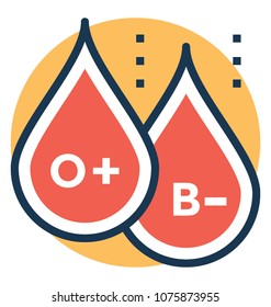 Blood Drops O B Rh Factor Stock Vector (Royalty Free) 1075873955 ...