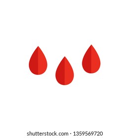 blood drops vector icon
