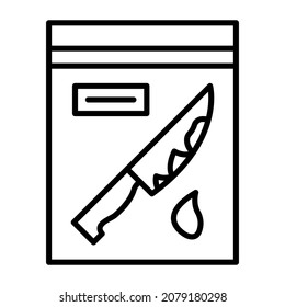 Imagen vectorial del icono de la evidencia sanguínea. También se puede usar para aplicaciones web, aplicaciones móviles y medios impresos.