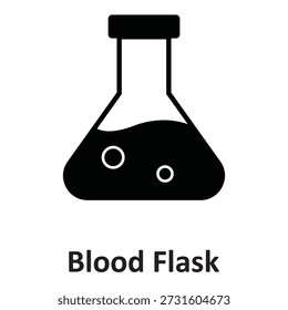 Blood Flask Vector Icon which can easily modify or edit

